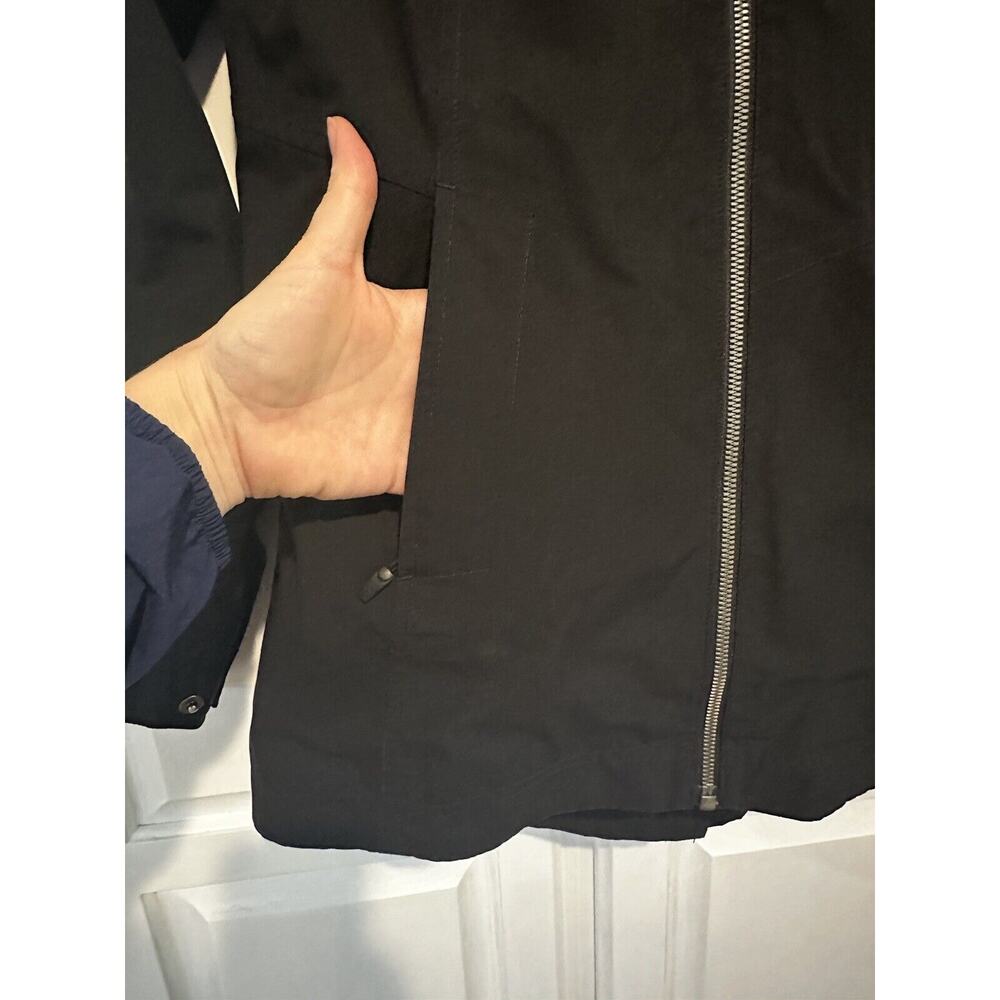 Marmot Womens Zippered High Neck Long Sleeved Hooded Rain Jacket Black Size XS - Picture 3 of 9